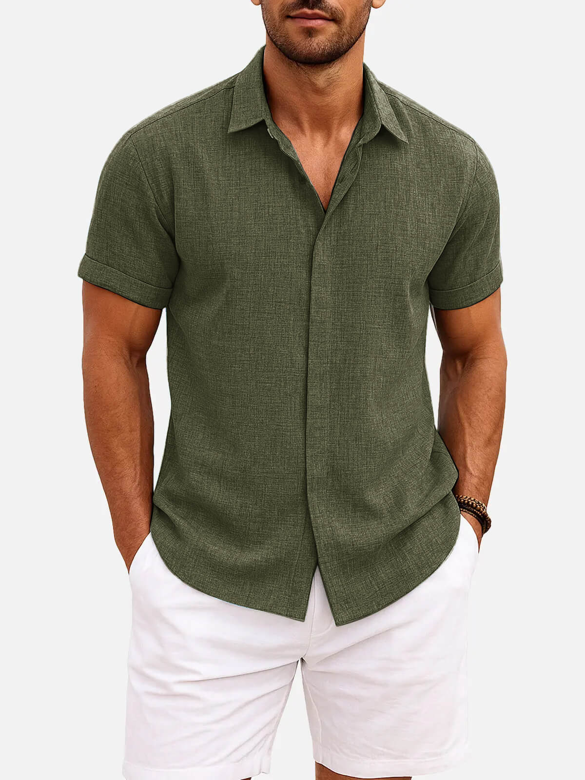 Walt -  Button-Down Short Sleeve Shirt