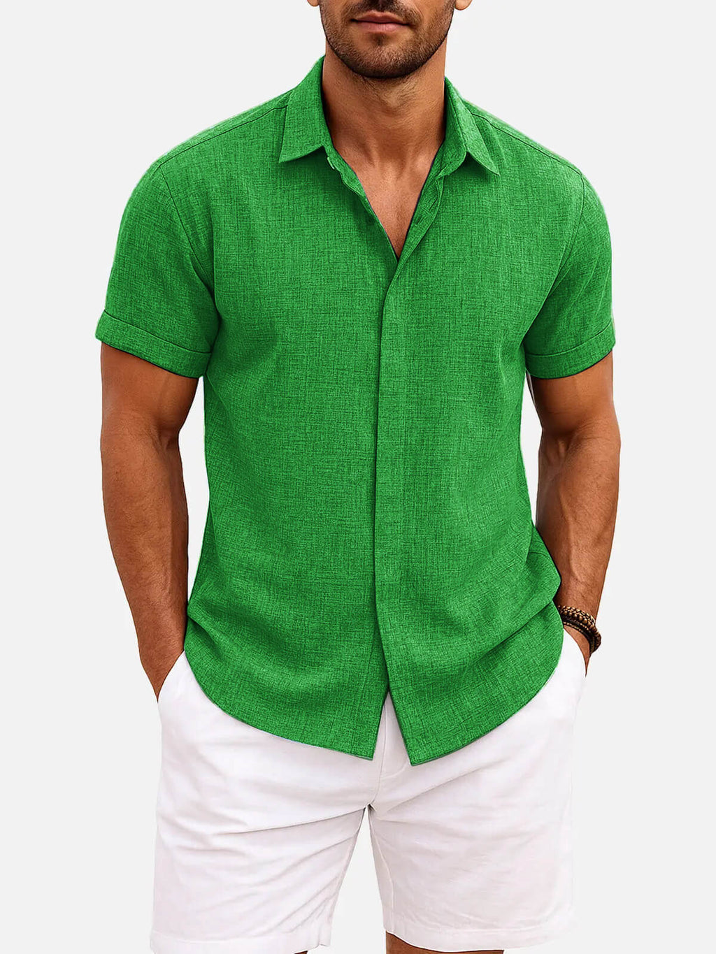 Walt -  Button-Down Short Sleeve Shirt