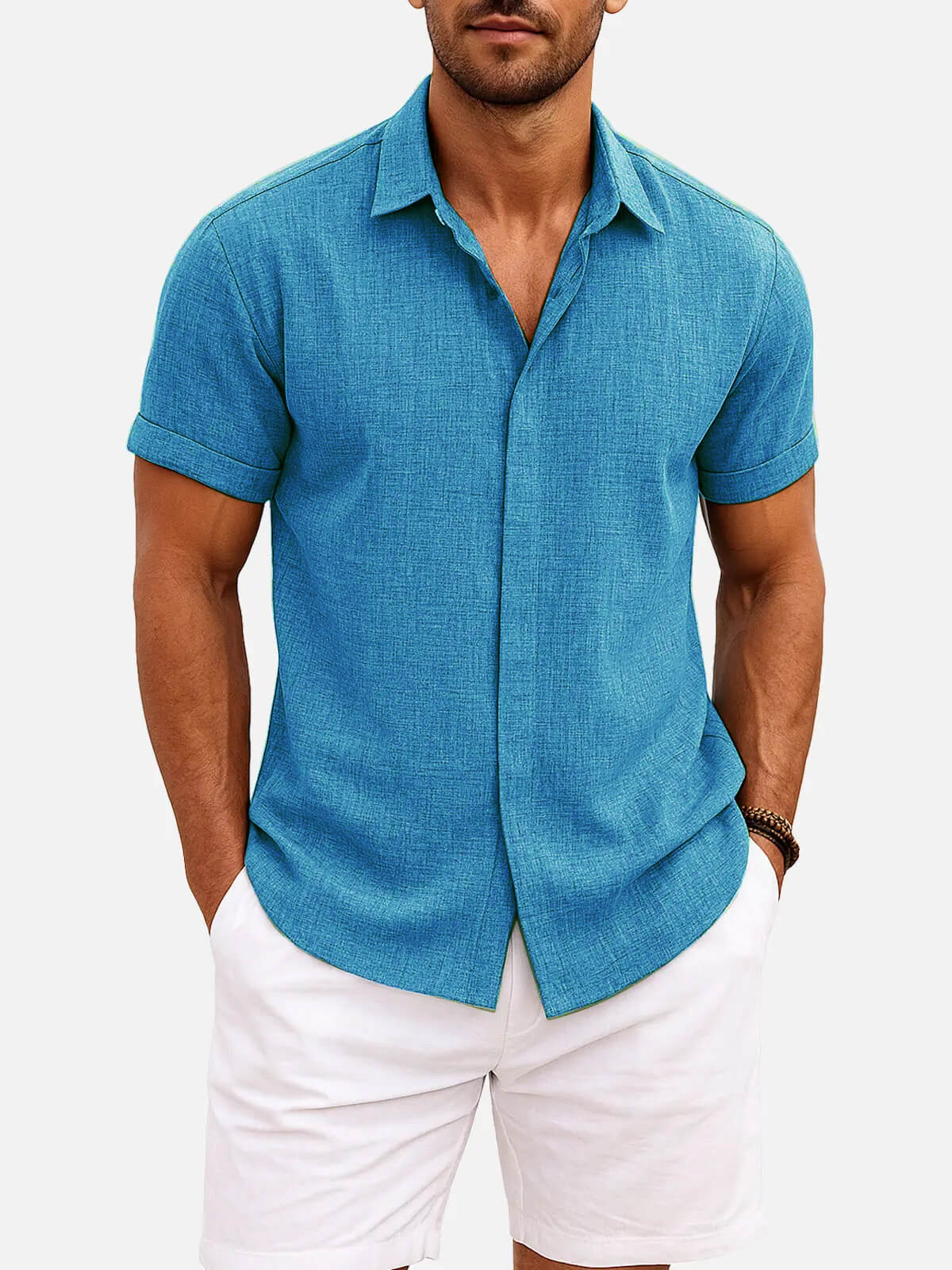 Walt -  Button-Down Short Sleeve Shirt