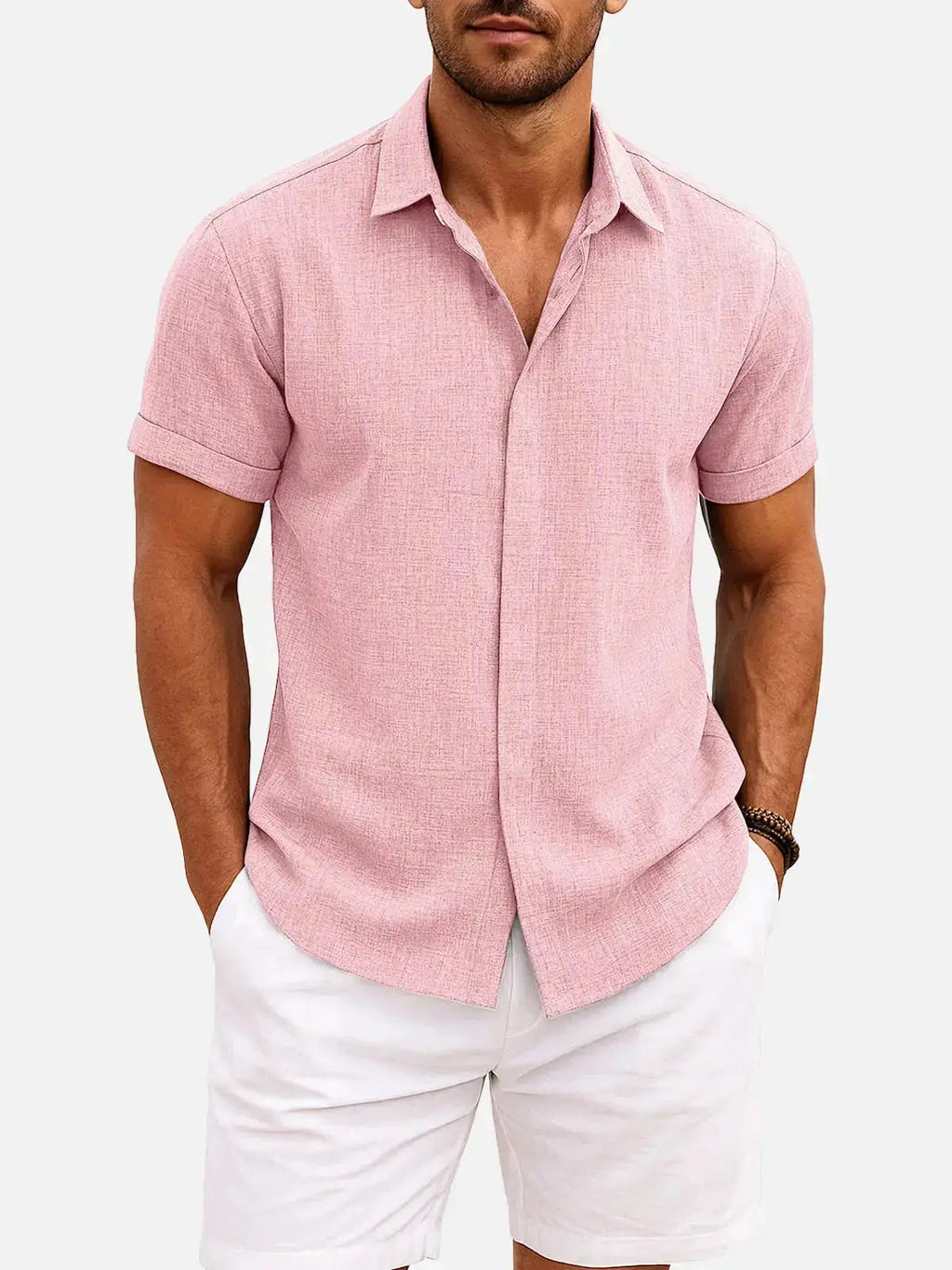 Walt -  Button-Down Short Sleeve Shirt