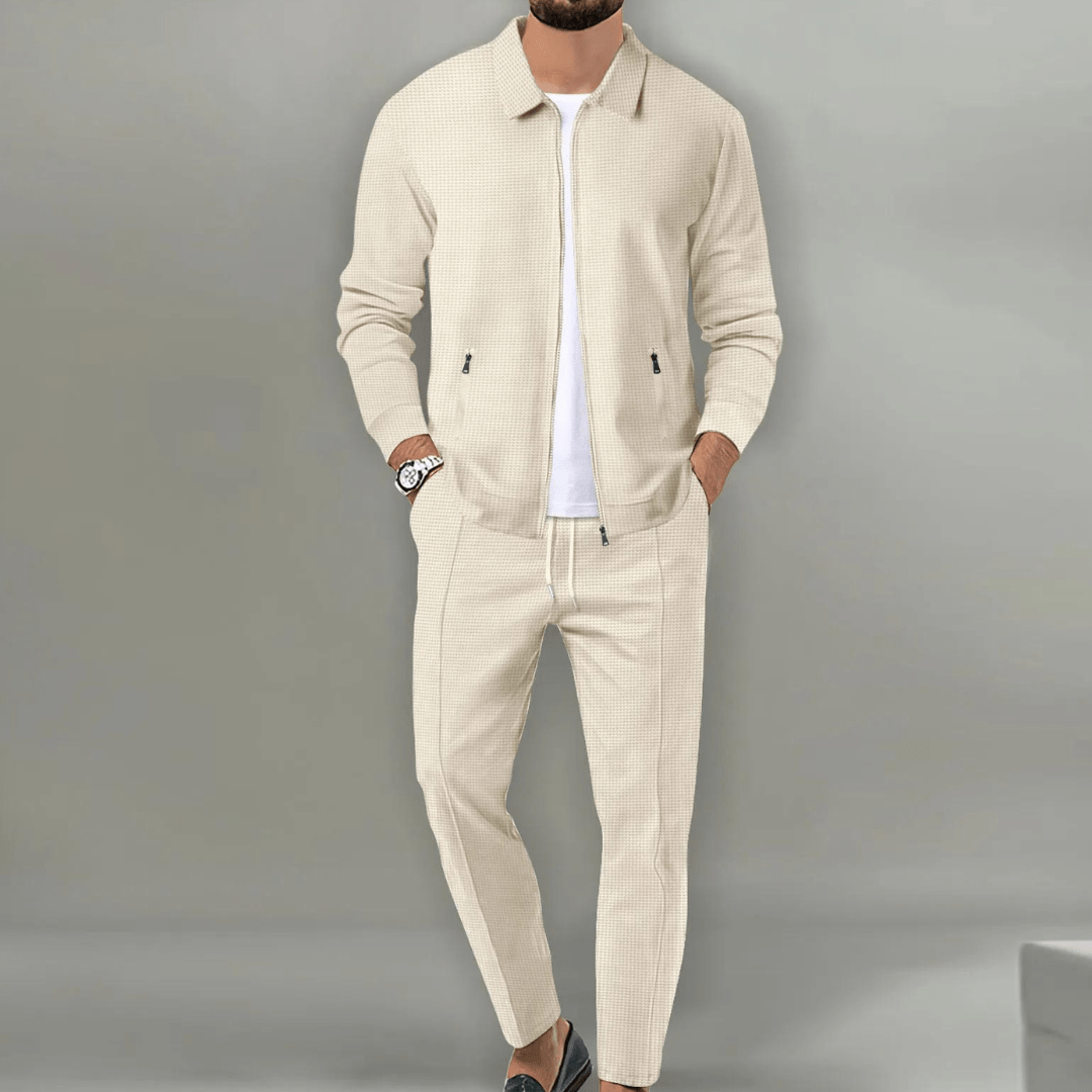 Dorian - Modern Textured Jacket & Trouser Set