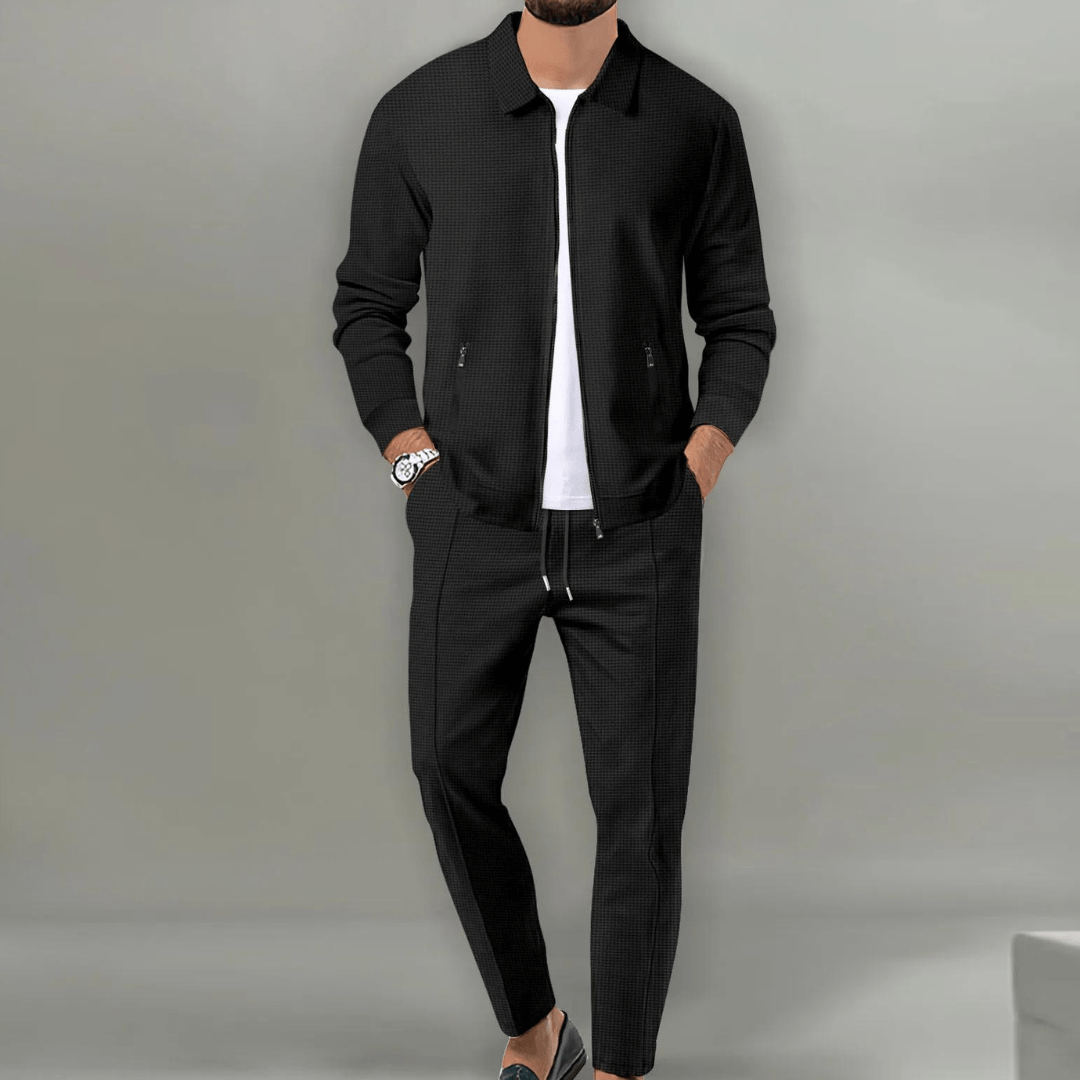 Dorian - Modern Textured Jacket & Trouser Set