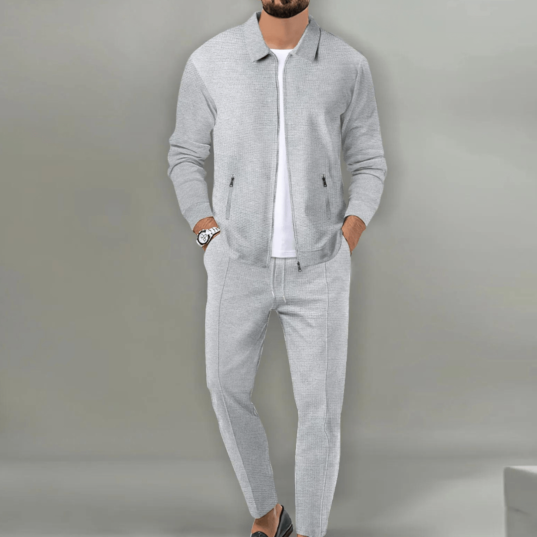 Dorian - Modern Textured Jacket & Trouser Set