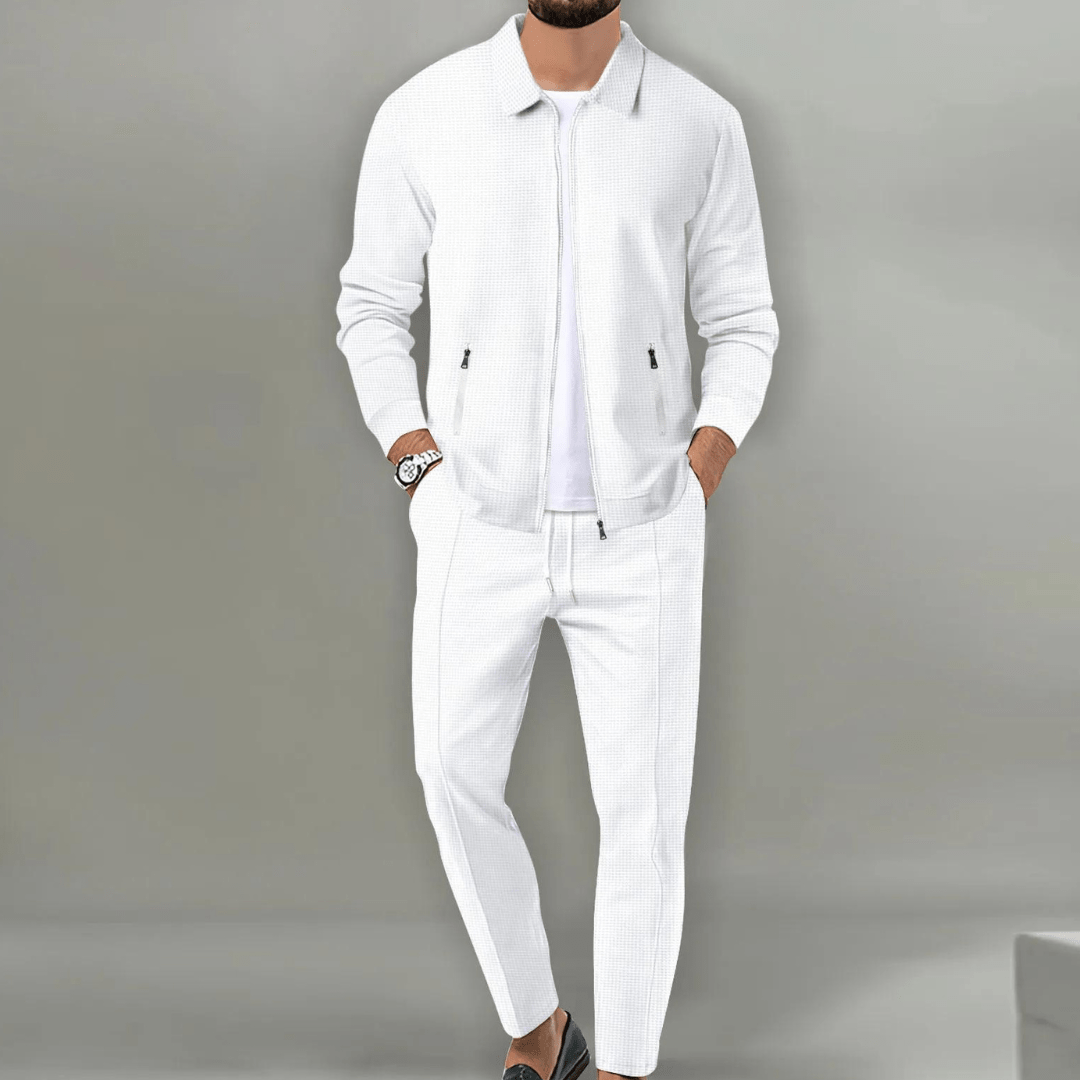 Dorian - Modern Textured Jacket & Trouser Set