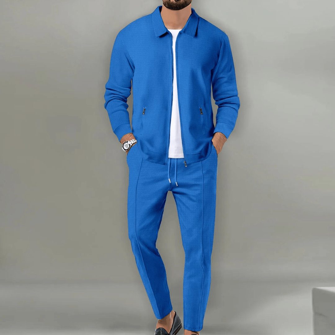 Dorian - Modern Textured Jacket & Trouser Set