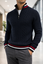 Grayson - Classic Luxe Zip Sweater