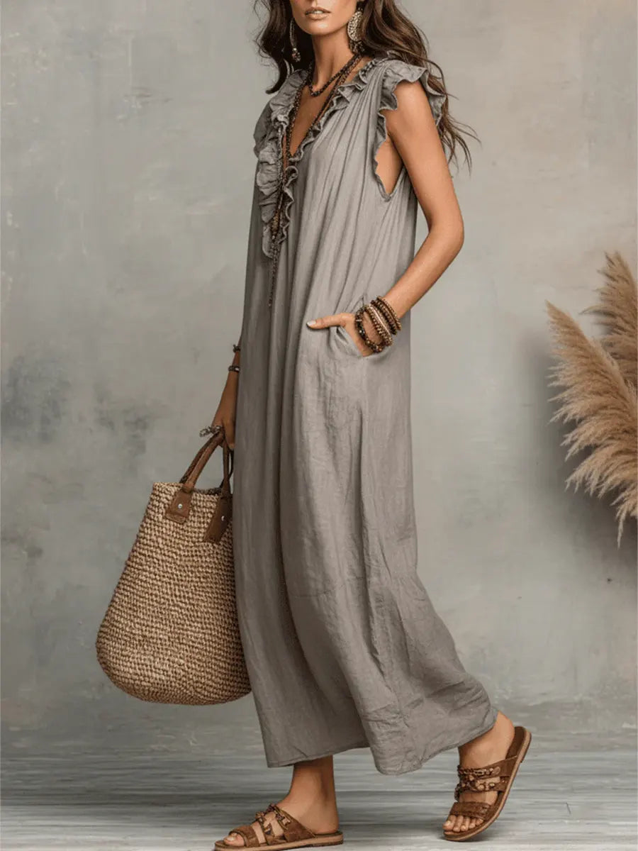 Rosalie | Long Fluid Bohemian Dress