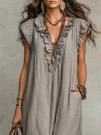 Rosalie | Long Fluid Bohemian Dress