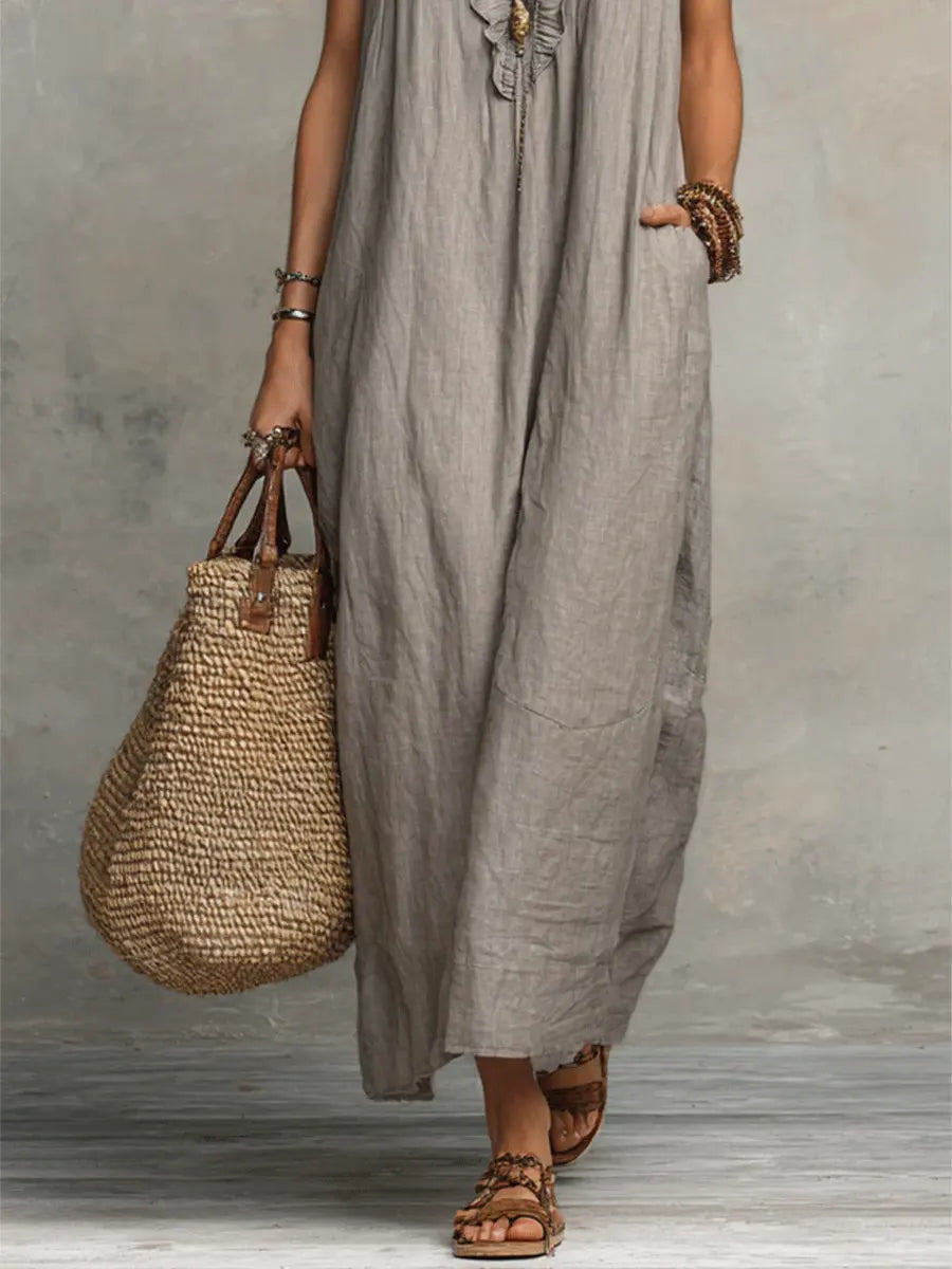 Rosalie | Long Fluid Bohemian Dress