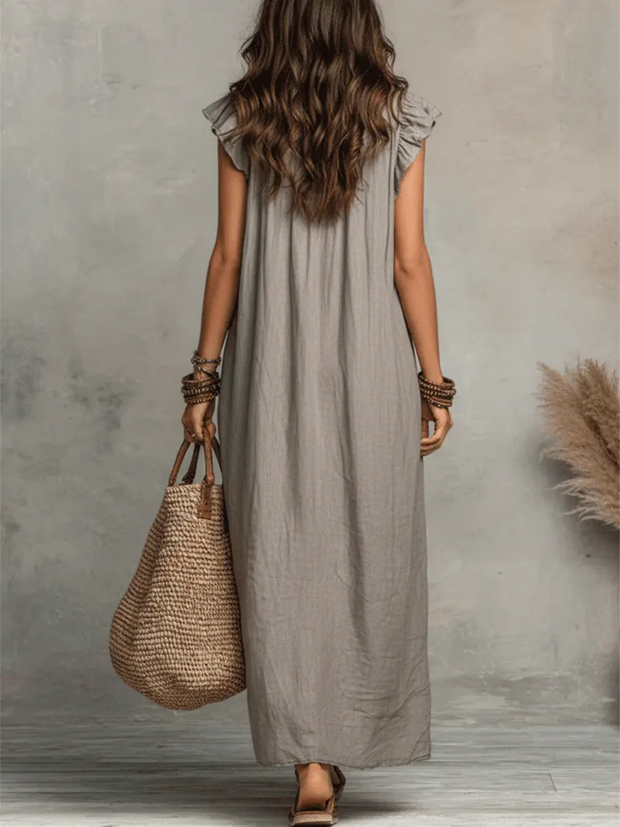 Rosalie | Long Fluid Bohemian Dress