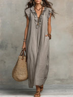 Rosalie | Long Fluid Bohemian Dress