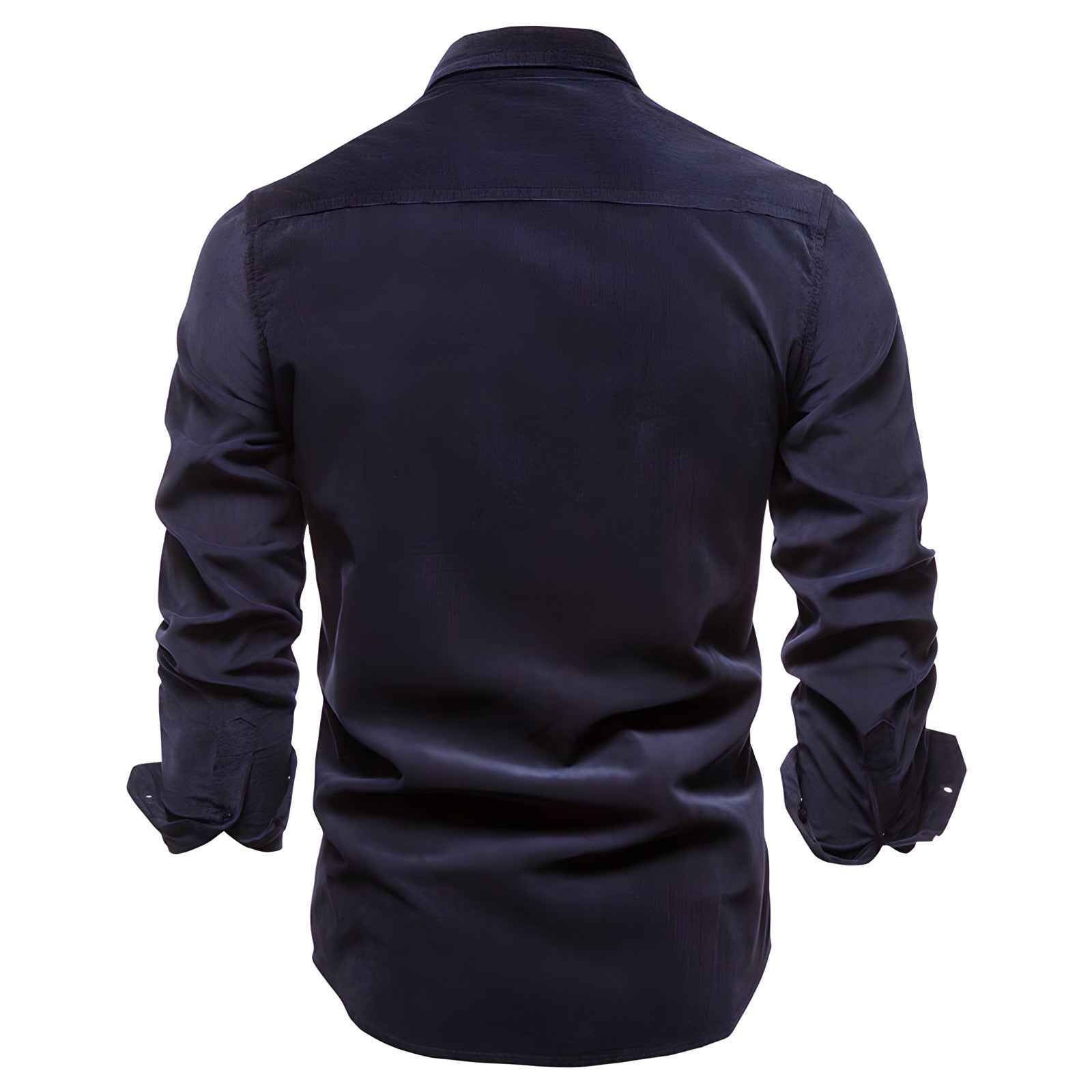 Brian - Classic Military Style Button-Up Shirt