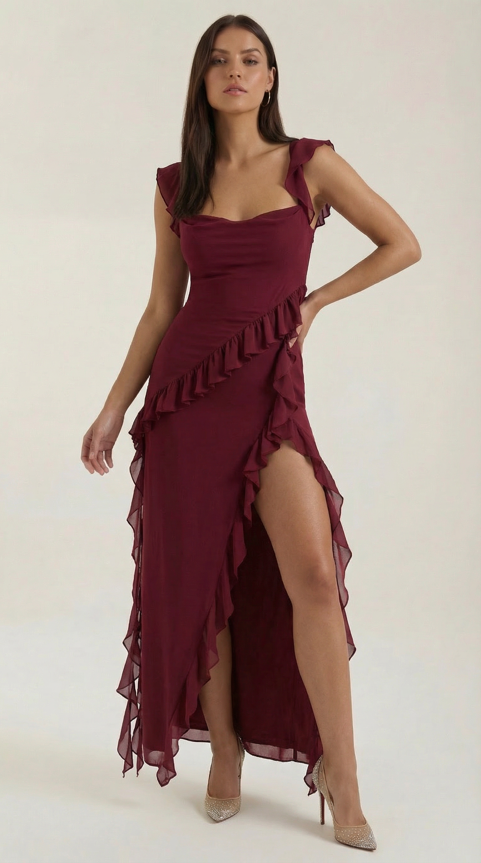 Seraphina Ruffle Maxi Dress