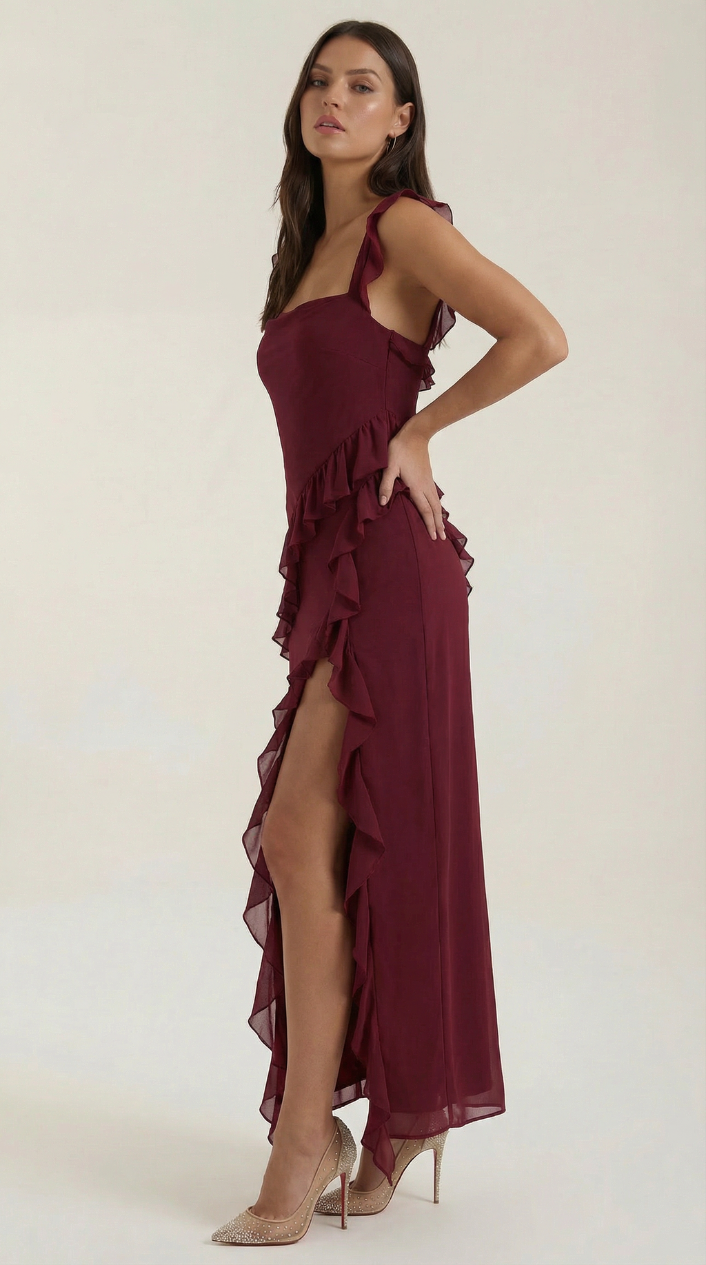 Seraphina Ruffle Maxi Dress