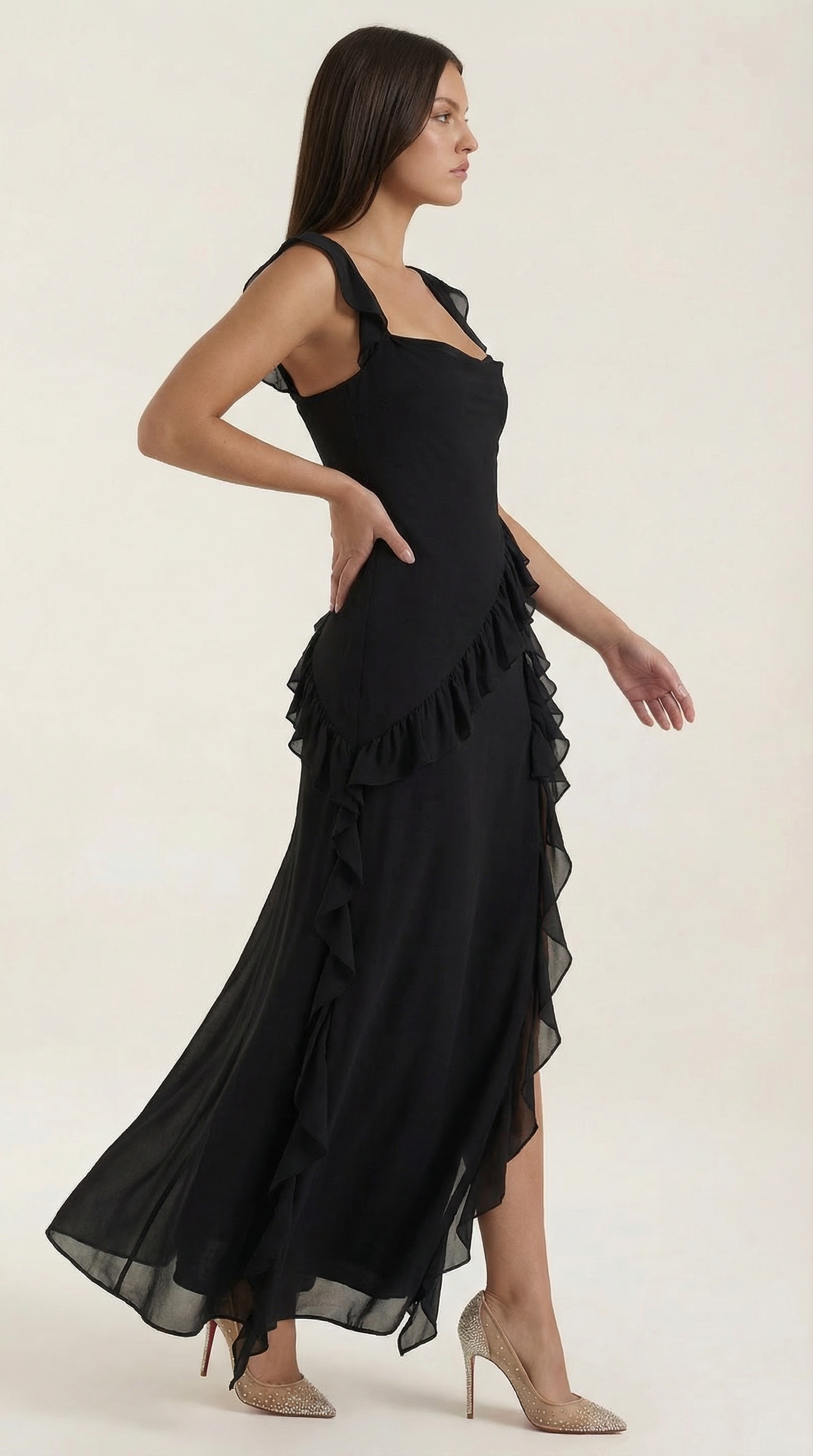 Seraphina Ruffle Maxi Dress