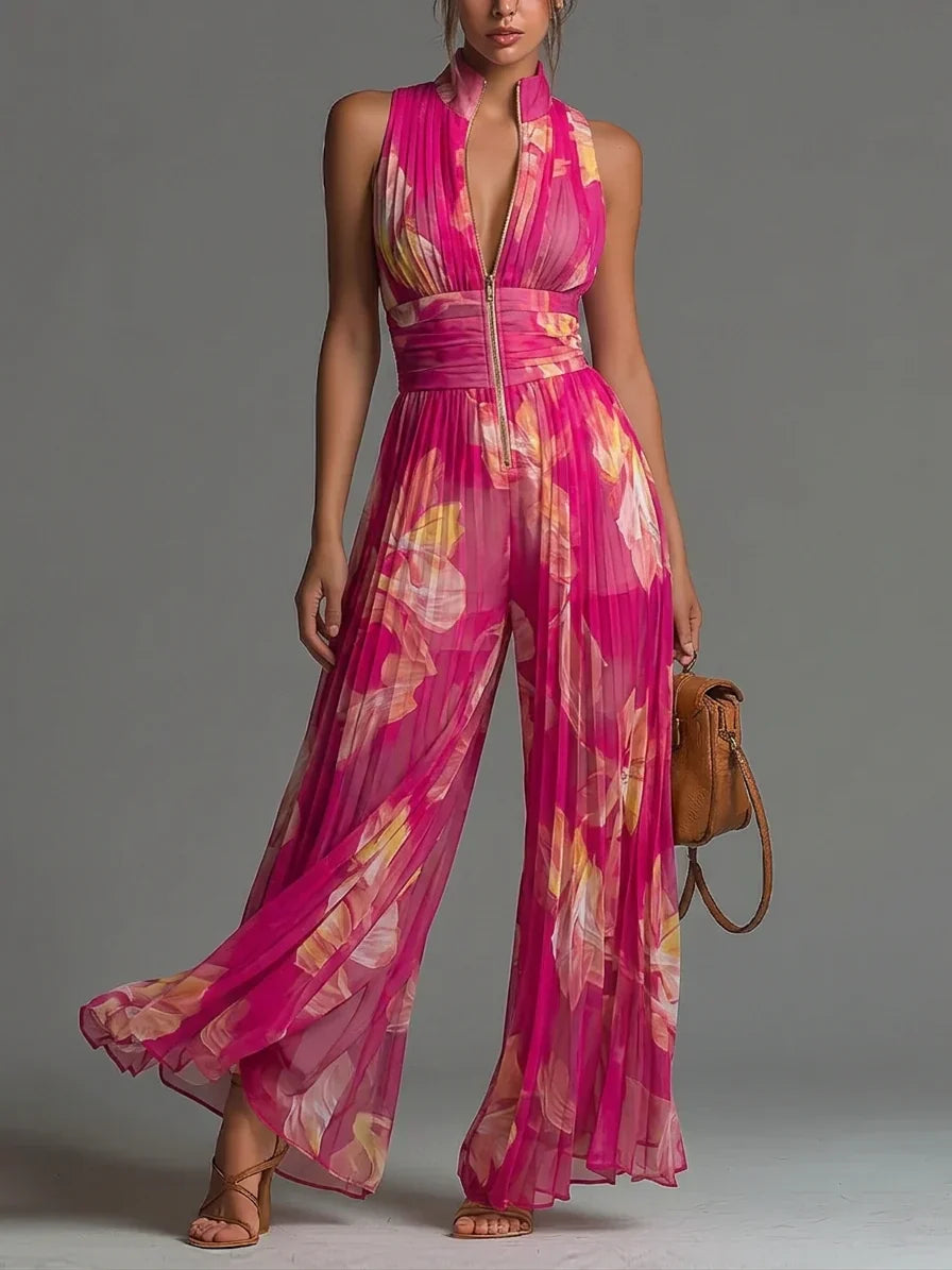 Aurora Pleated Jumpsuit